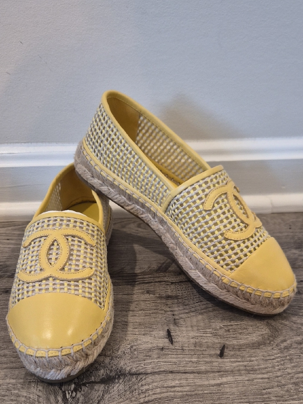 Yellow Women's Espadrille Slip-On Shoes